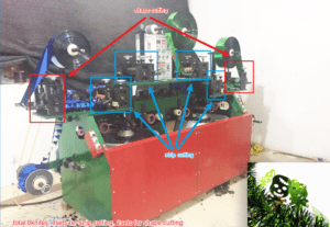 máquina de fabricación de guirnaldas de oropel