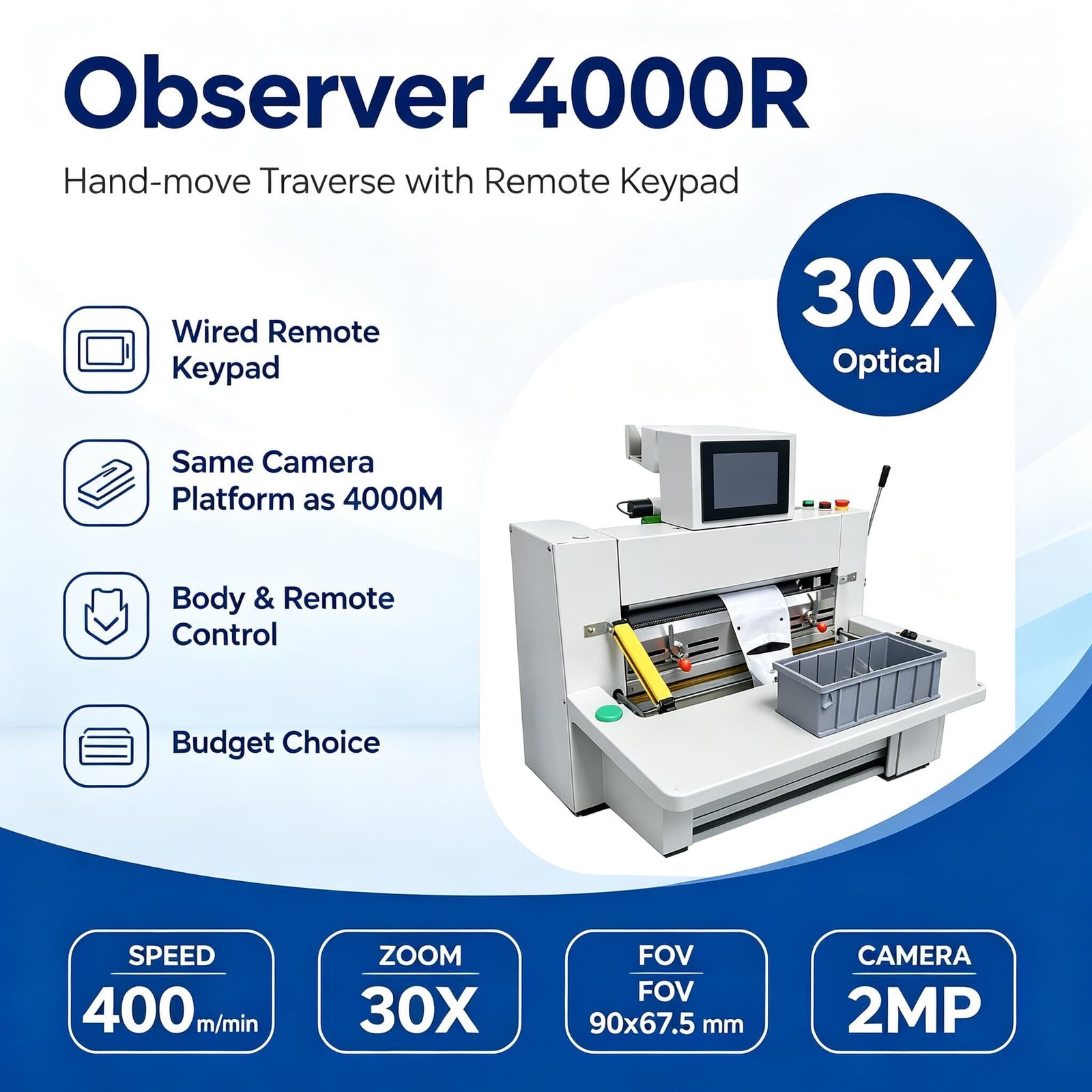 Observer 4000R 01 Observer 4000R entry web viewer with remote keyboard
