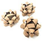 Kraft paper star bows produced on a VSB Decoration Star bow making machine