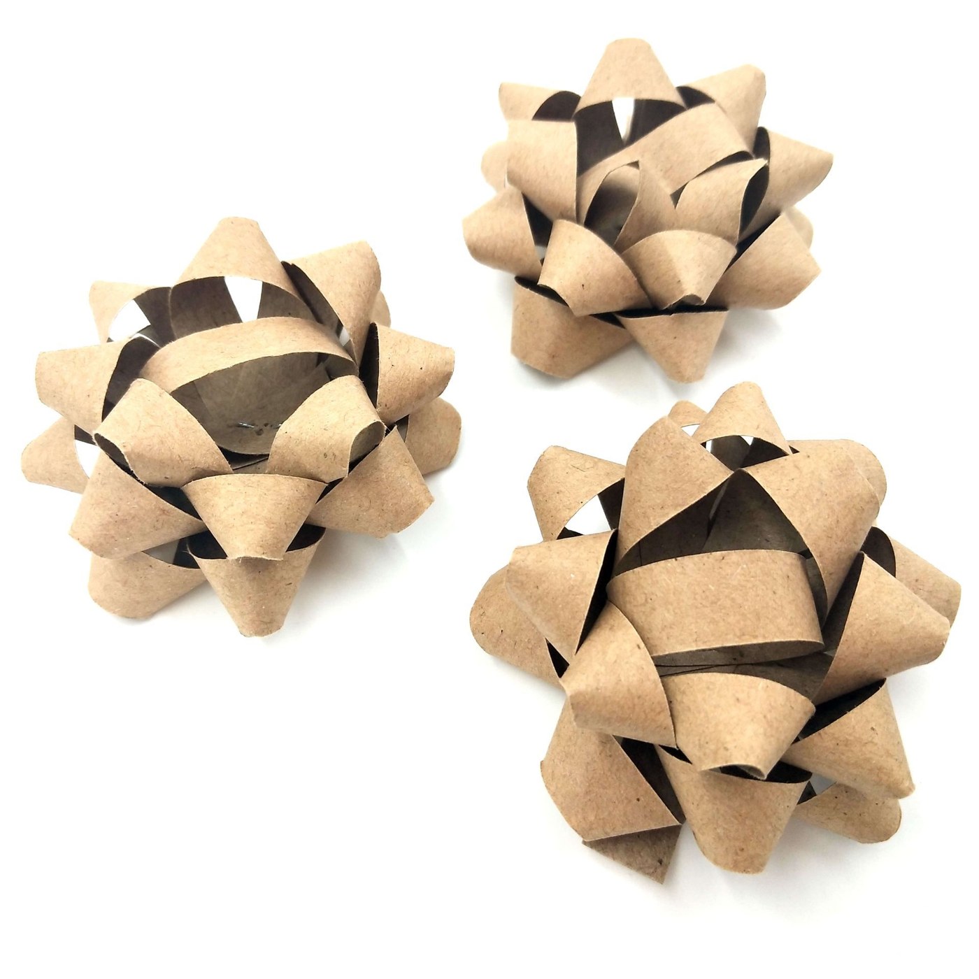 bow article img kraft star bows 1 Kraft paper star bows produced on a VSB Decoration Star bow making machine